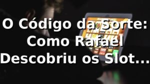 O Código da Sorte: Como Rafael Descobriu os Slots no 5588bet 🎰